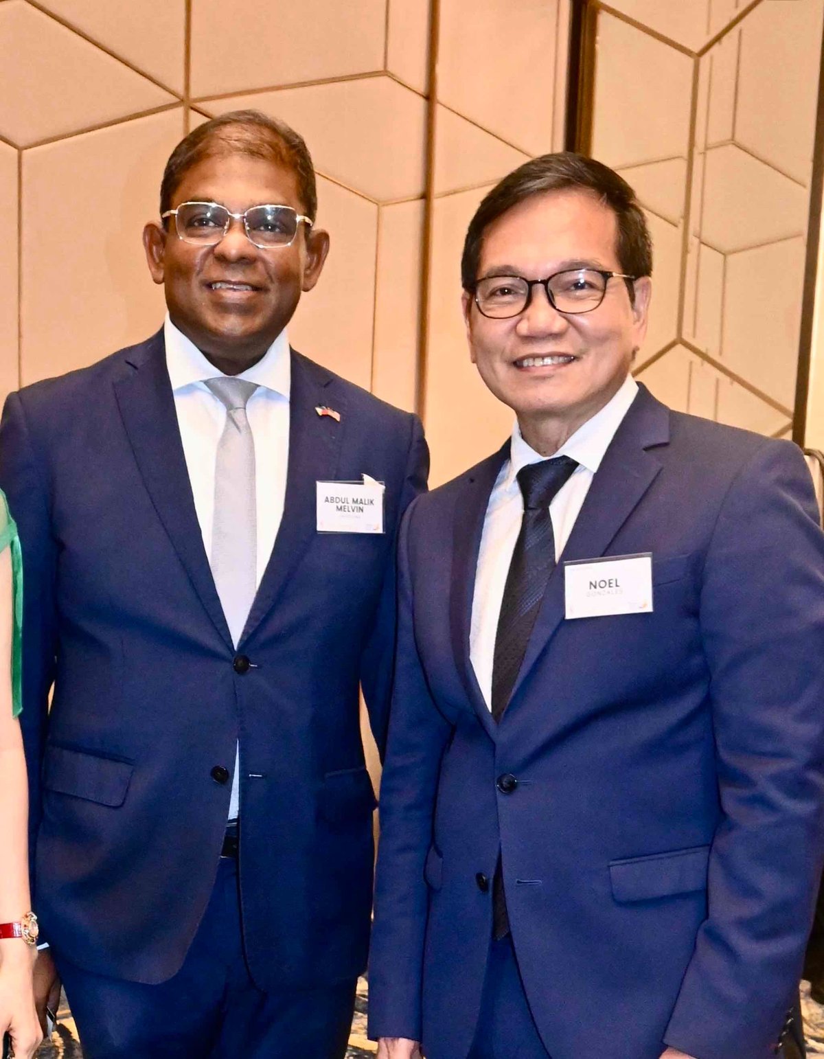 MALAYSIAN Ambassador Abdul Castelino and Noel Gonzales.