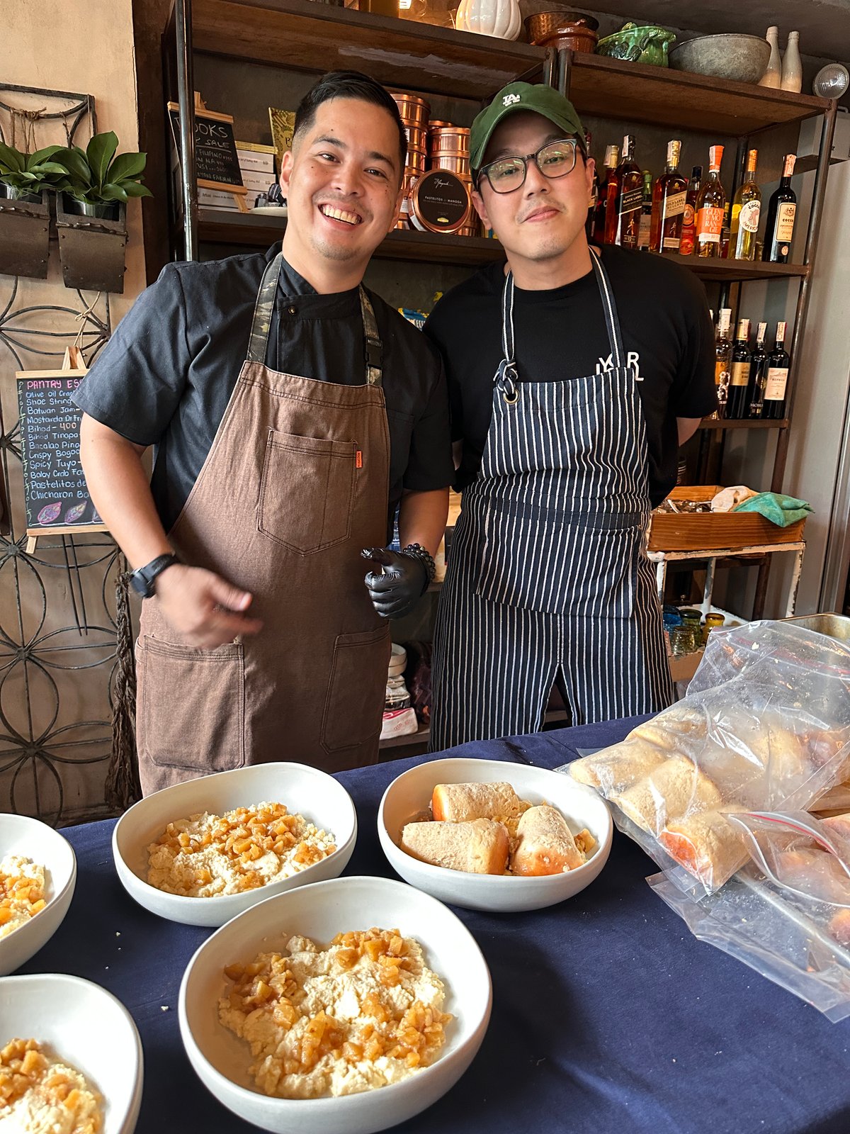 Sauma’s Chef Don Colmenares and Your Local’s Chef Patrick Go.