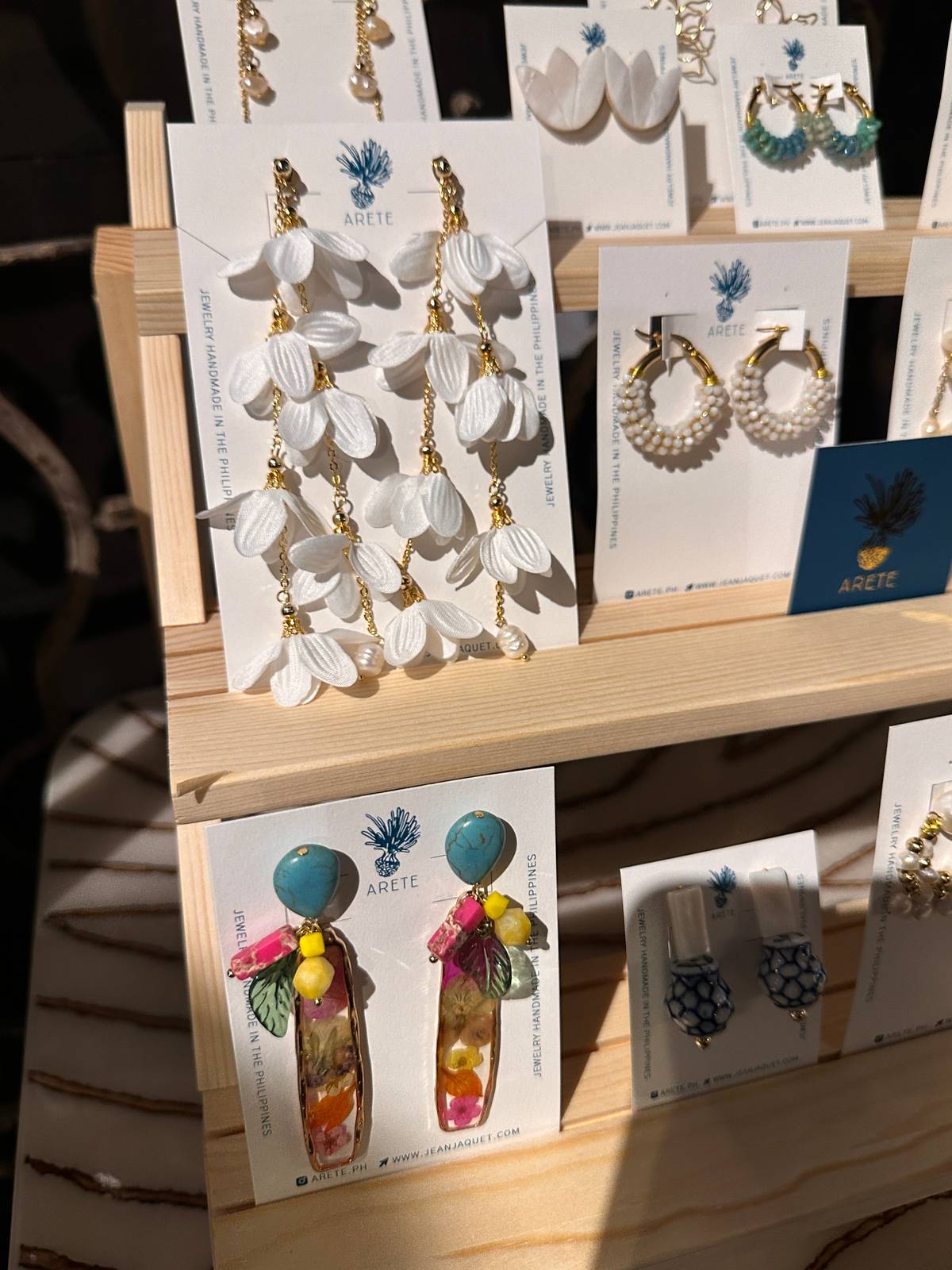 Handmade accessories by Arete.