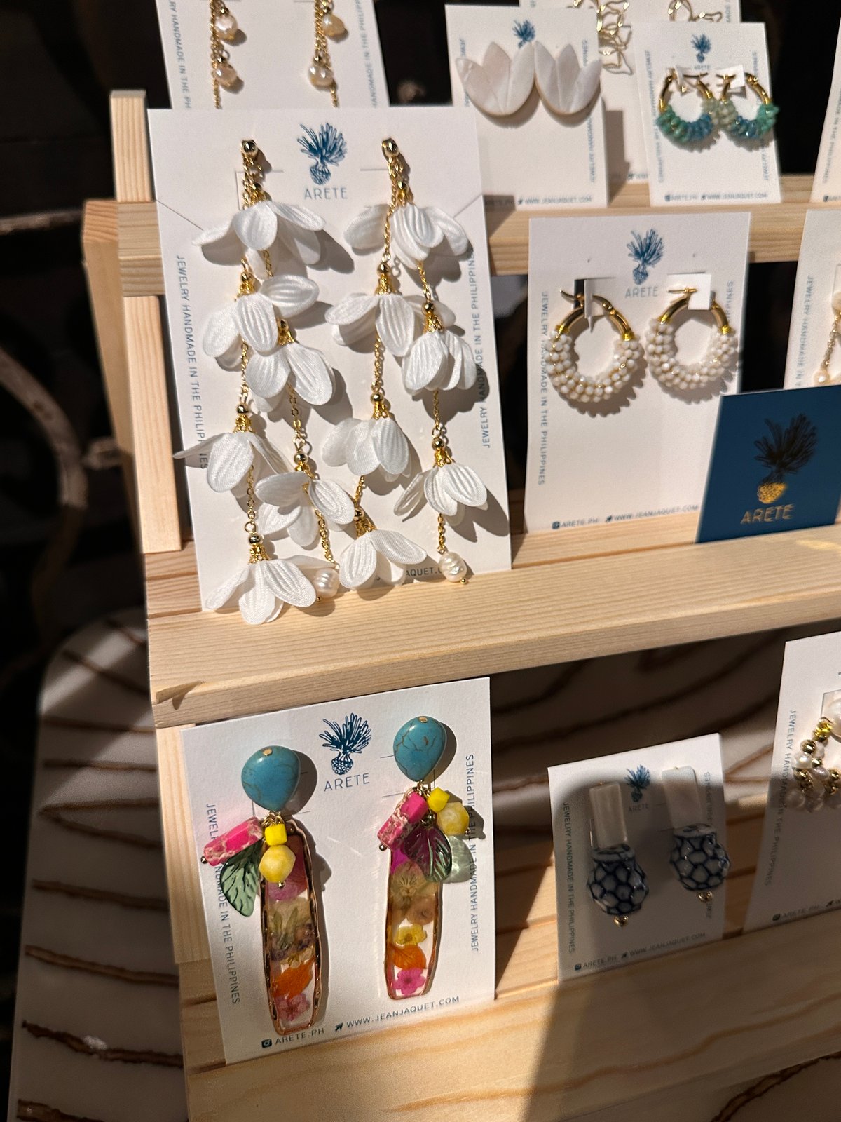 Handmade accessories by Arete.