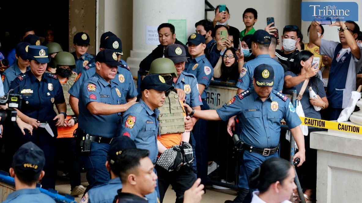 LOOK: Pastor Apollo Quiboloy, founder and leader of the Kingdom of Jesus Christ, and his four subordinates pleaded not guilty to human trafficking charges filed by KOJC's female members on 13 September 2024.