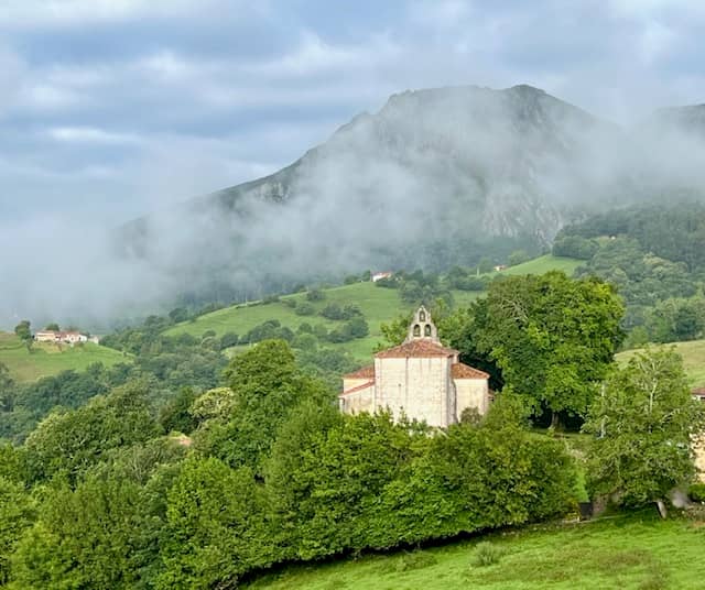 A view of the church from the property.