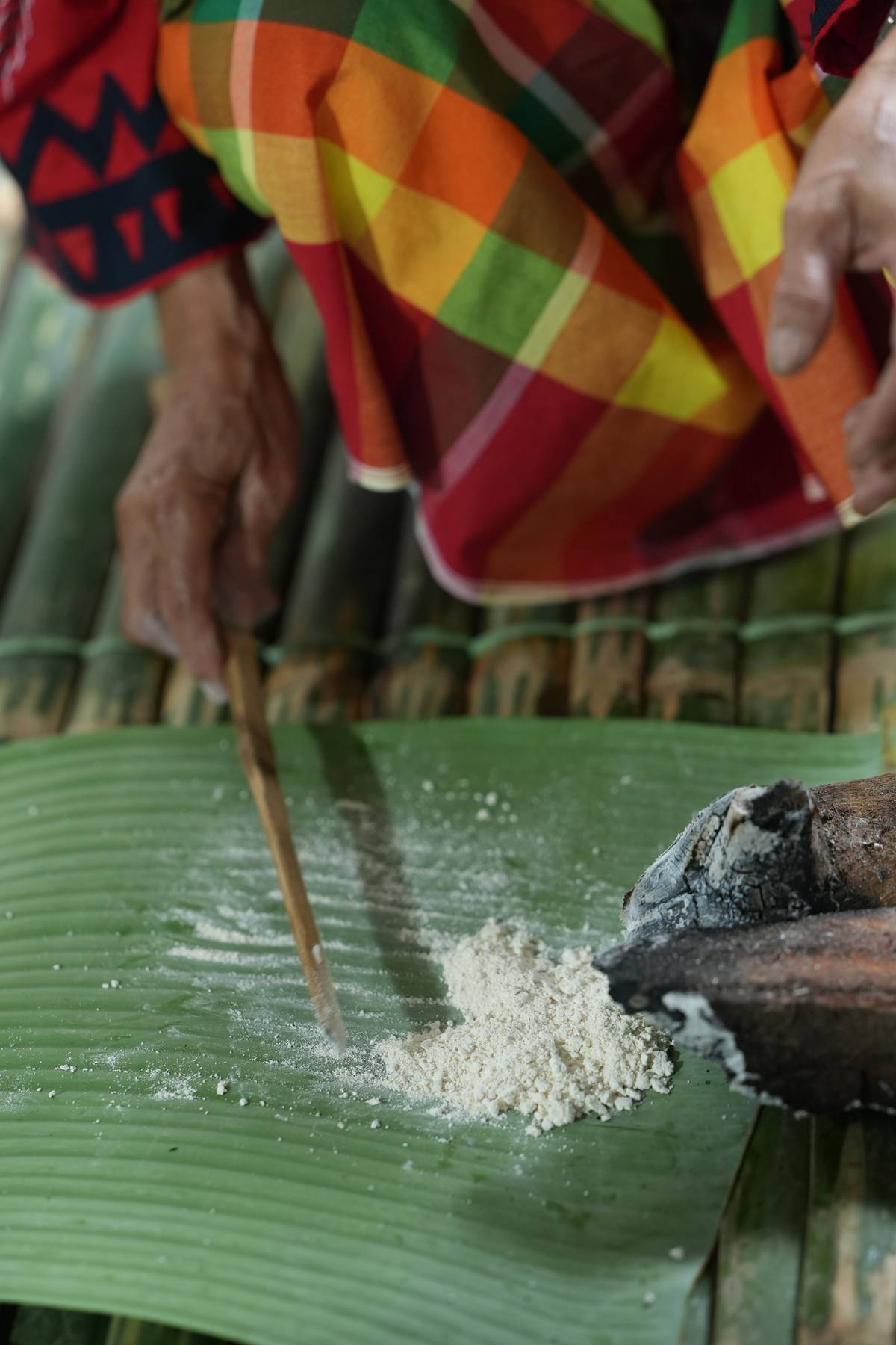 The preparation of the pangasi or rice wine.