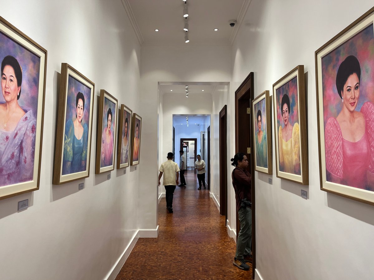 PORTRAITS of the previous First Ladies.