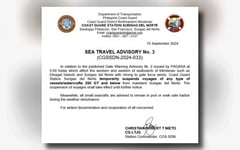 PCG suspends sea travel