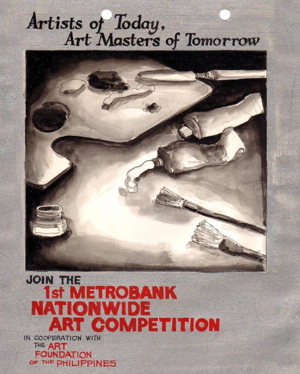 The inaugural Metrobank Art Competition poster in 1984.