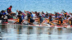 Junior paddlers vie in world dragon boat tourney