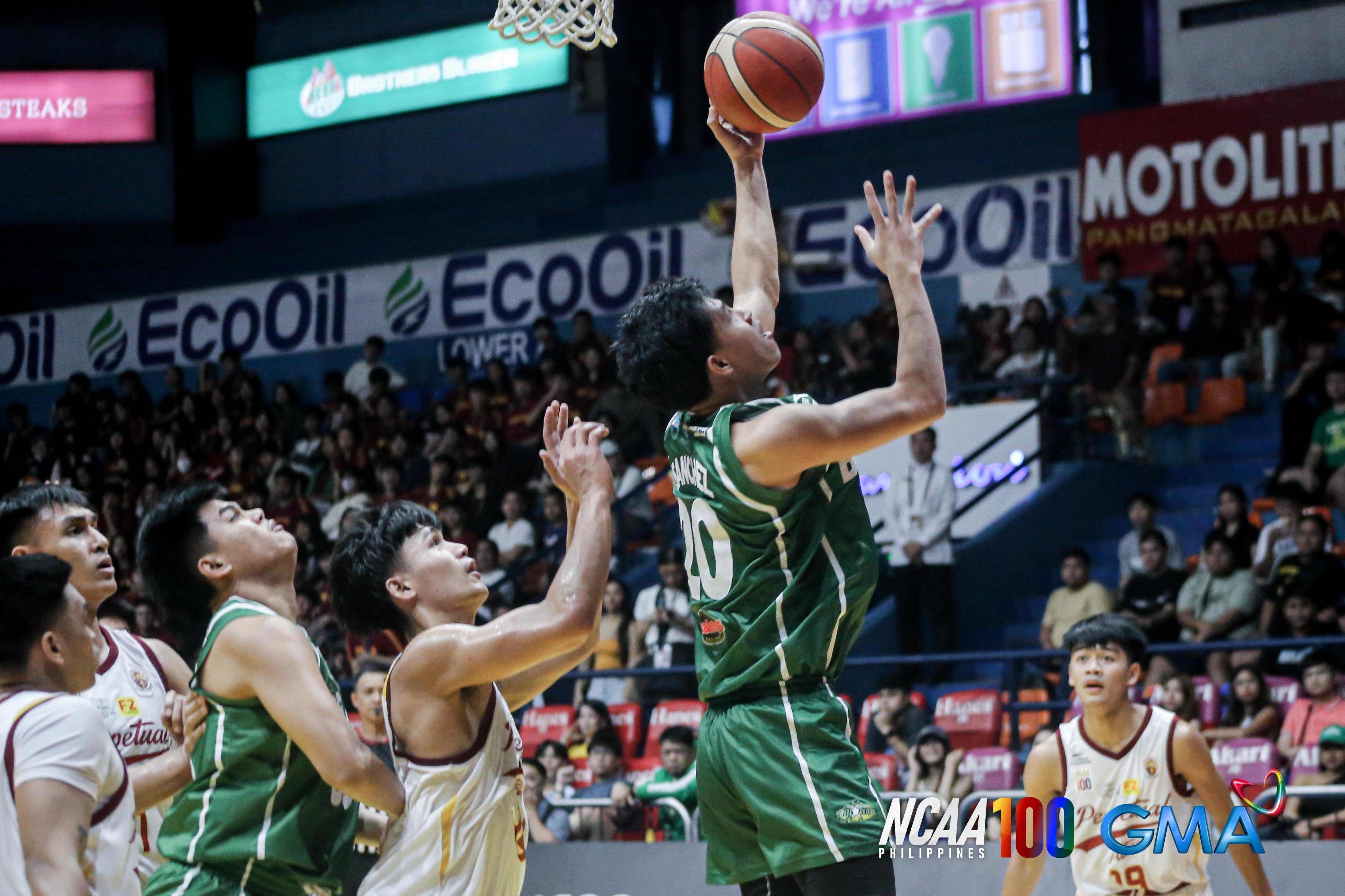 Saint Benilde shows might, crushes Perpetual by 27