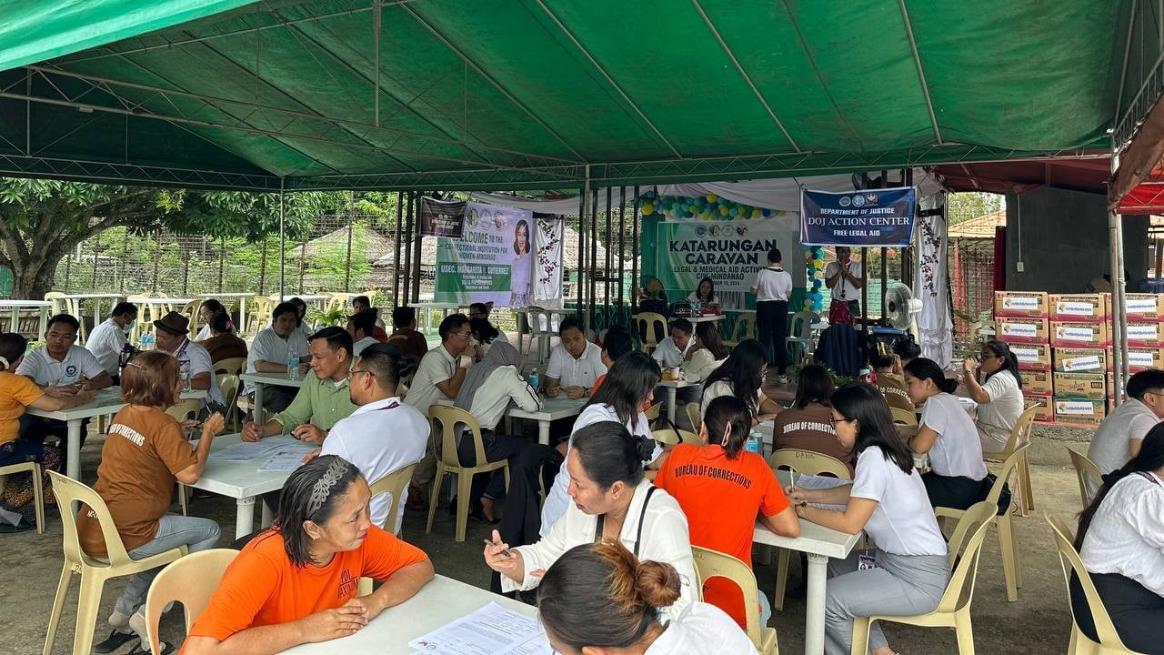 DOJ brings free legal, medical services to Davao women's correctional