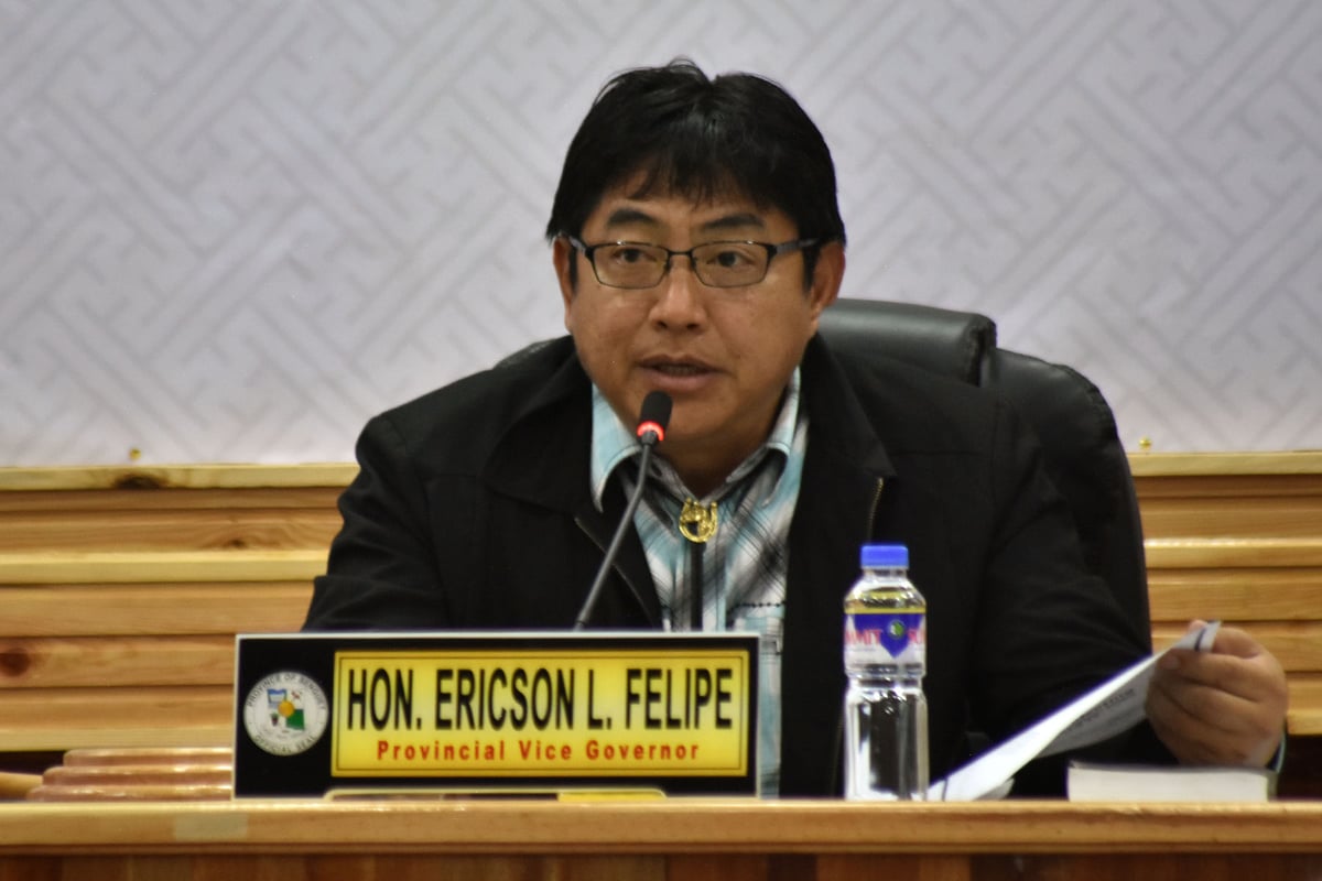 Benguet Provincial Vice Governor Ericson Felipe