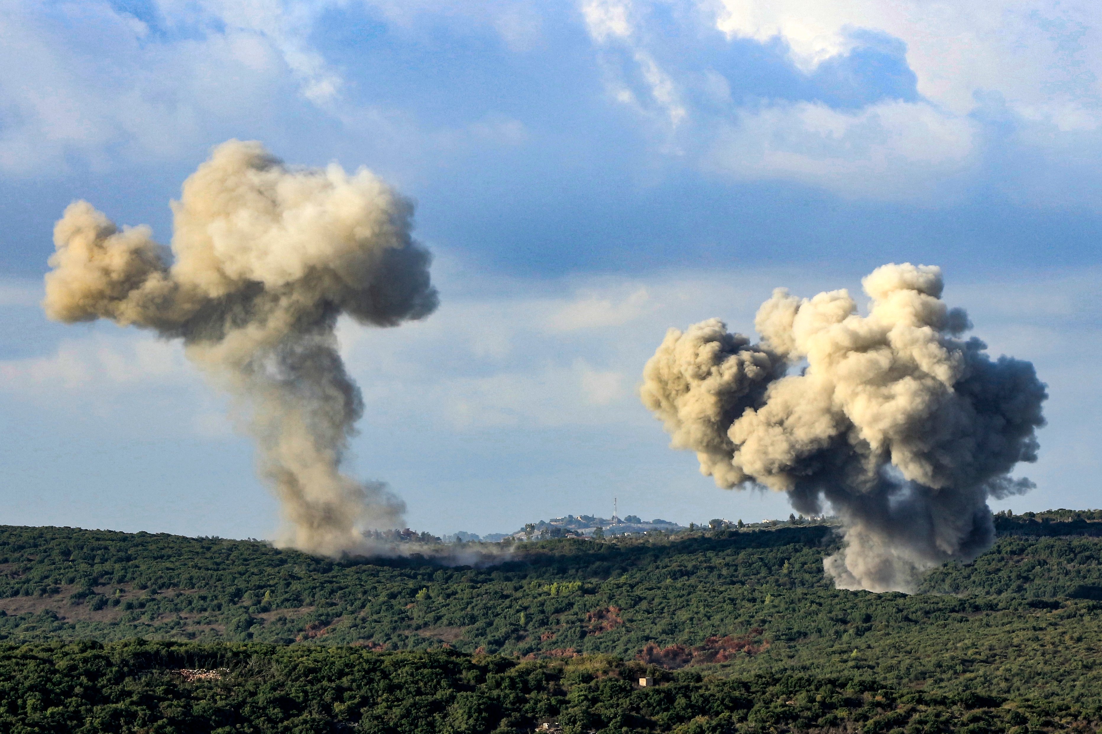 Hezbollah strikes send Israelis to bomb shelters 
