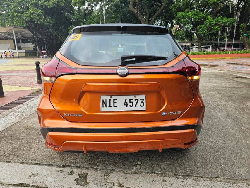 Sporty design extends to the back side.
