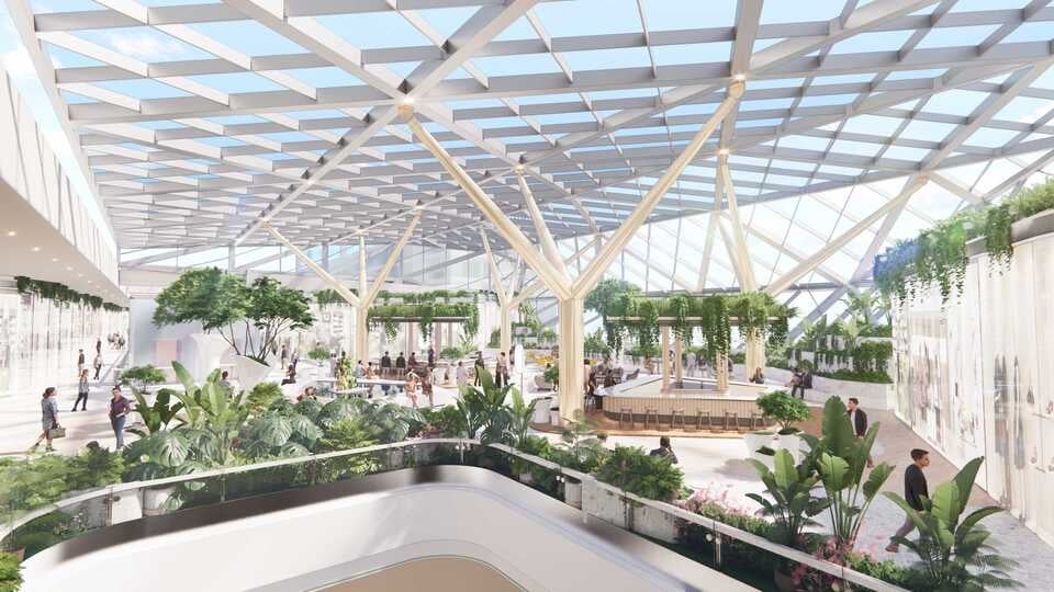 SM Megamall’s renovated 5th floor will feature an indoor garden.
