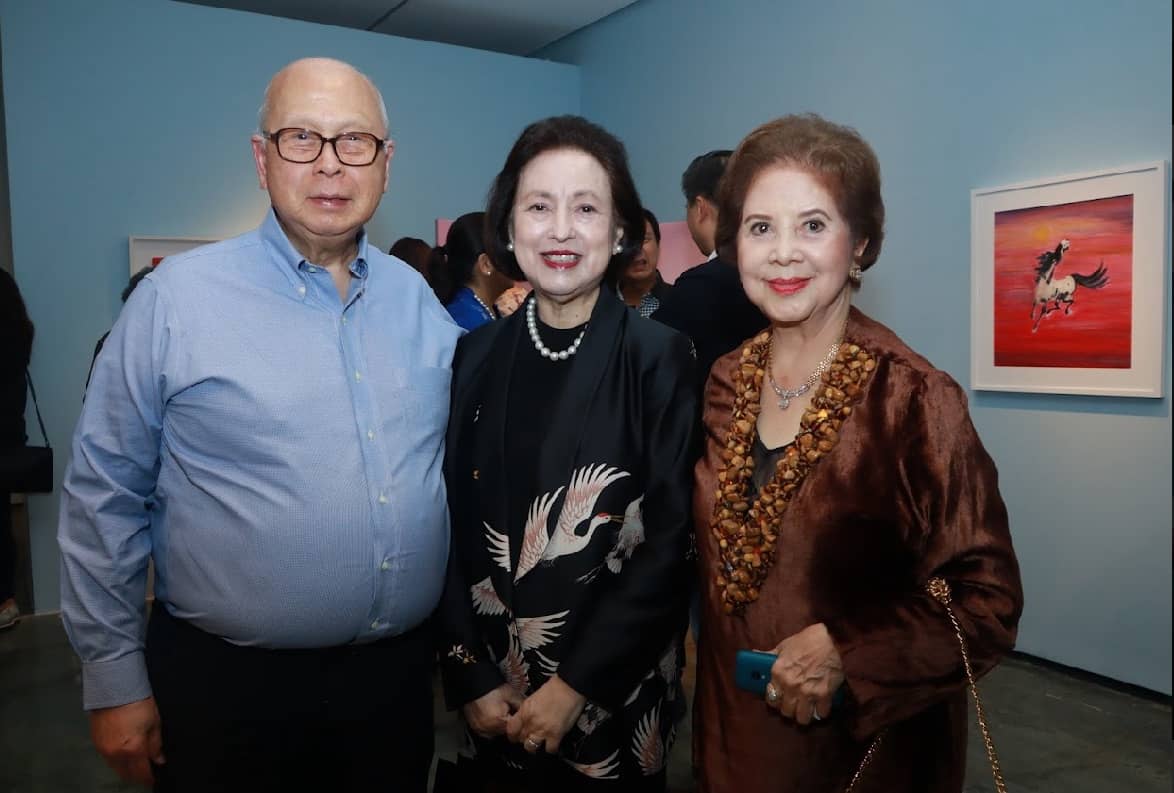 Ambassador Jesus Tambunting, Marge Tambunting and Menchu Concepcion.