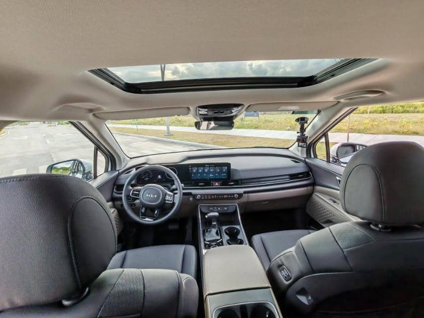 Inside the console.
