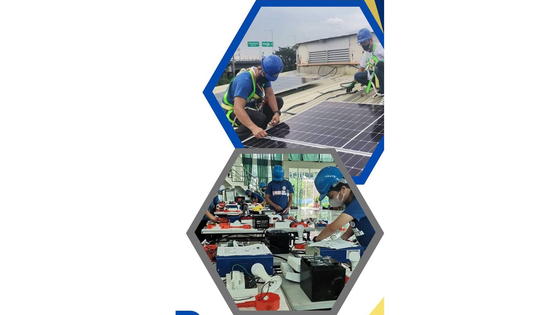 Free solar lights installation training