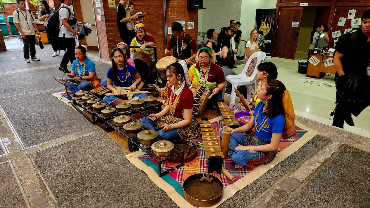 The Kontemporaryong Gamelan Pilipino performing at the opening.