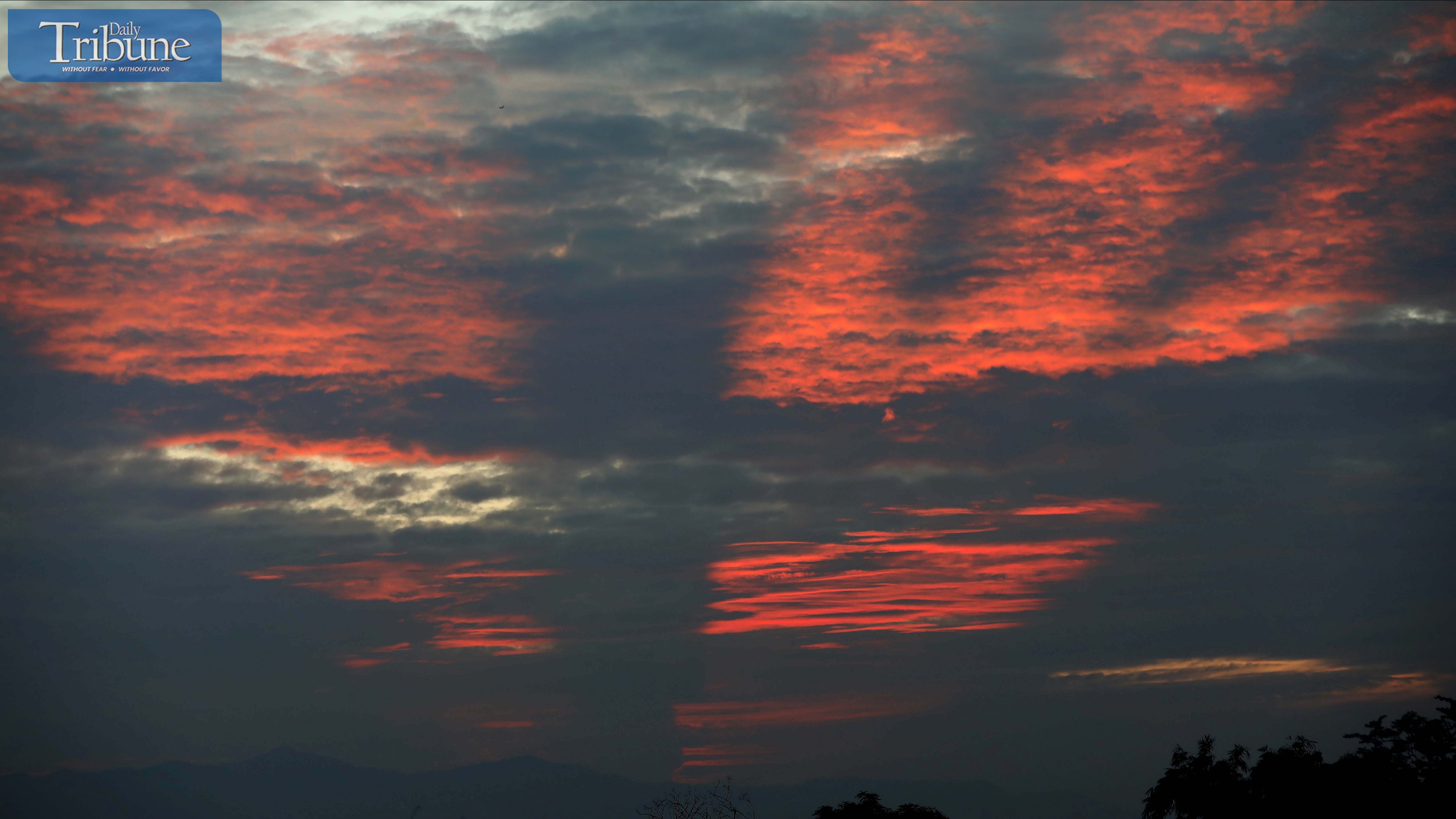 Cloud formation at sunrise