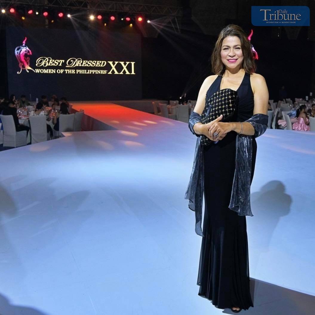 DAILY TRIBUNE's Executive Director for Events and Promotion Chingkee Mangcucang at the 2024 edition of the Best Dressed Women of the Philippines charity gala.