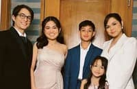RYAN Agoncillo and Judy Ann Santos with their children Yohan, Lucho and Juana.