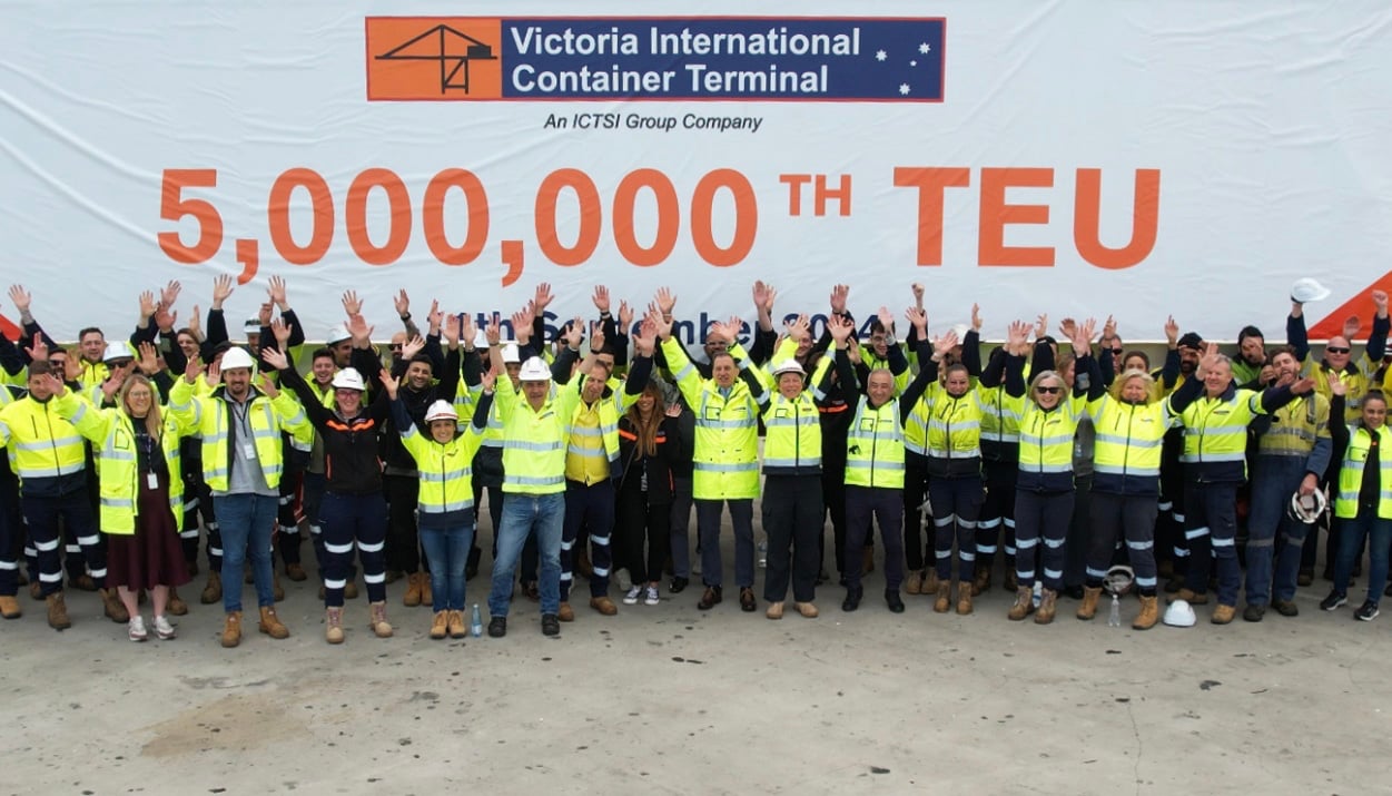 Victoria International Container Terminal hits 5M TEUs 