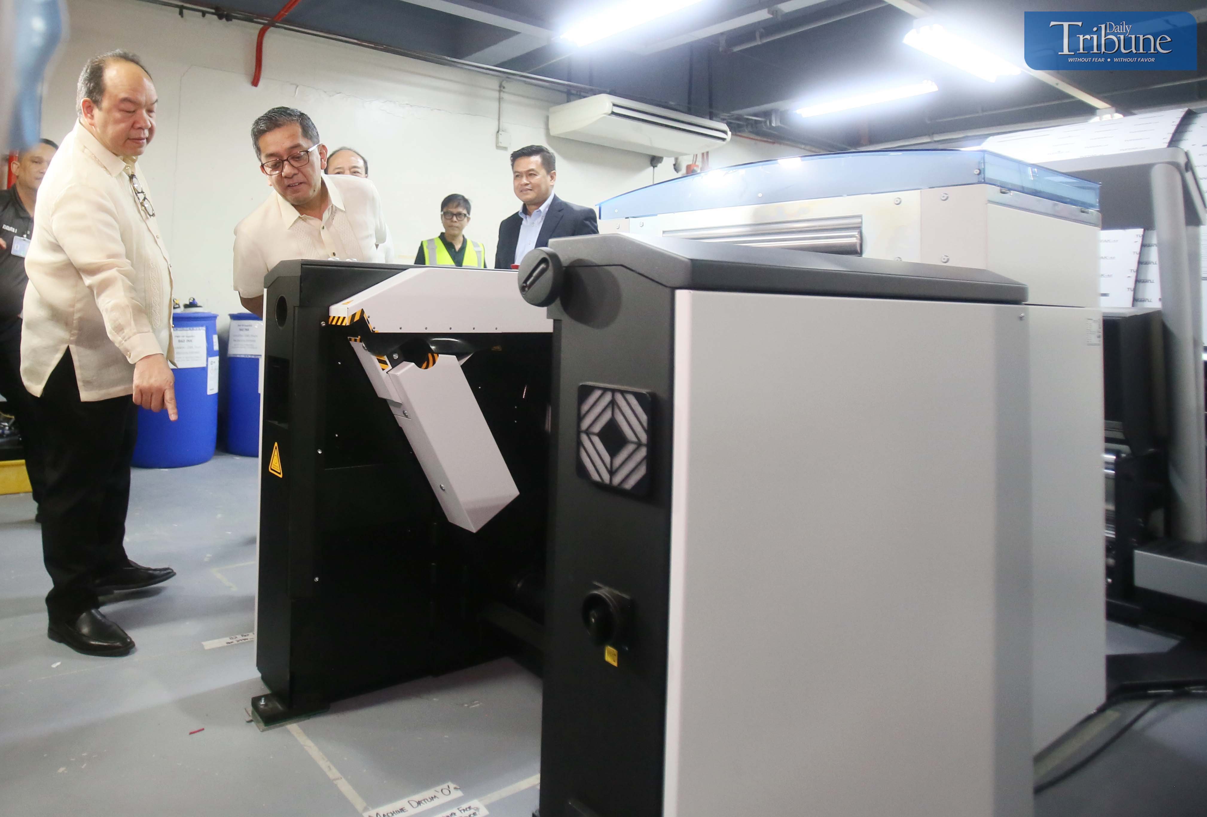Comelec conducts ocular inspection for new ballot printing machines