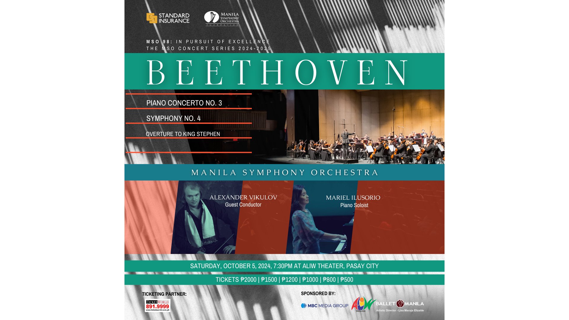 MANILA SYMPHONY ORCHESTRA PERFORMS BEETHOVEN AT ALIW THEATER