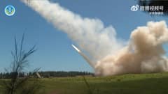 (FILES) This screen grab from a video by the People's Liberation Army (PLA) Eastern Theater Command on 4 August 2022 made available on the Eurovision Social Newswire (ESN) platform via AFPTV shows a missile being fired during a Chinese military exercise in China on 4 August 2022.