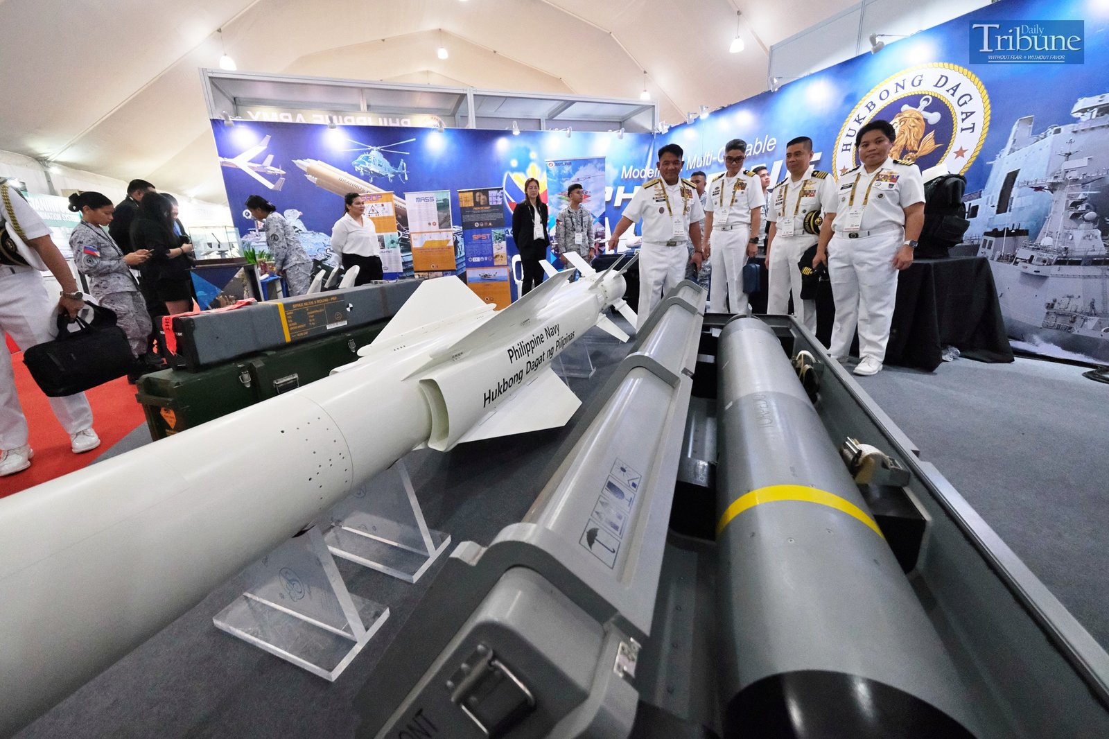 Missiles on display