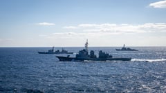 Japan warship asserts right to sail through Taiwan Strait