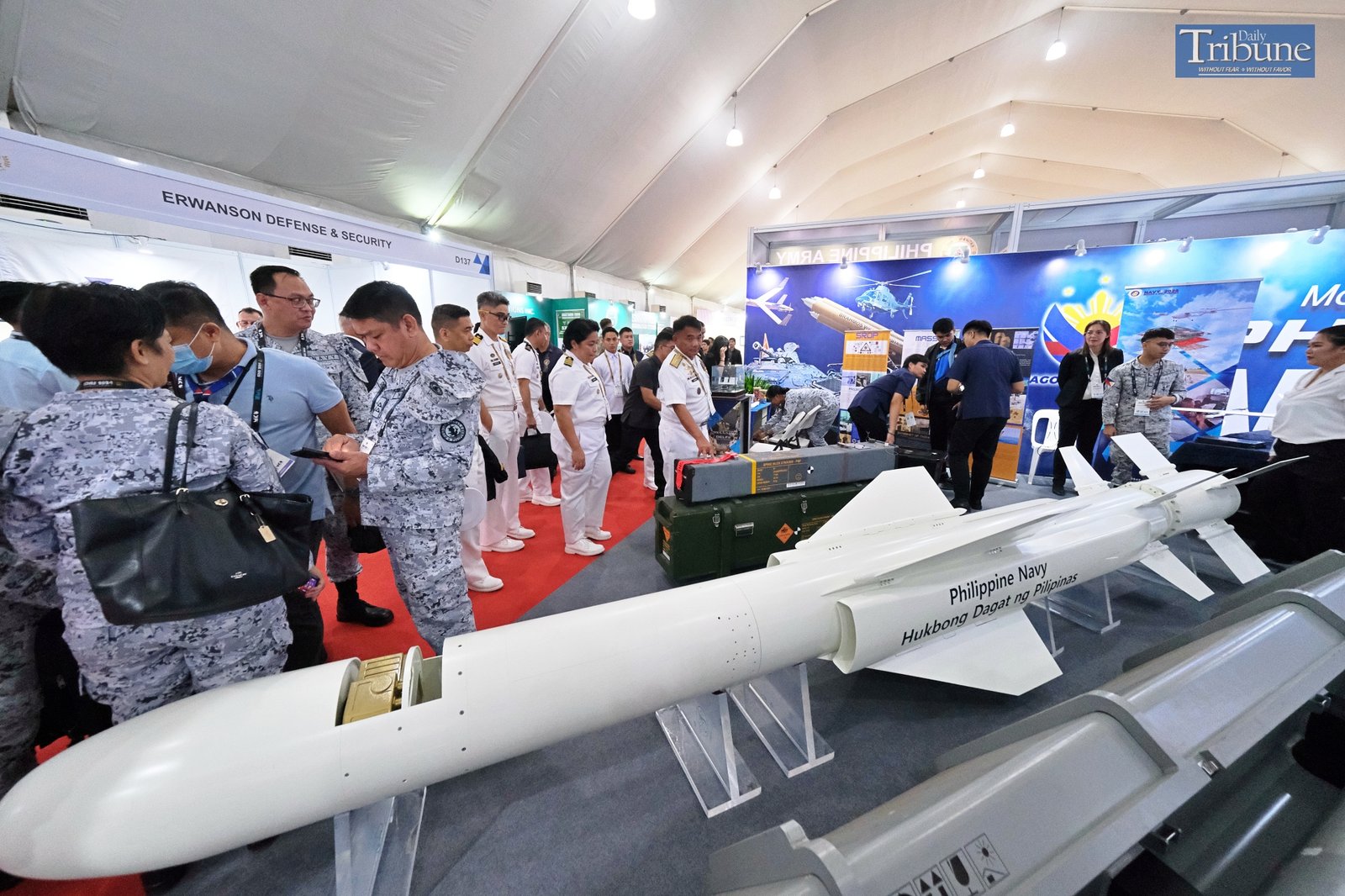 Missiles on display