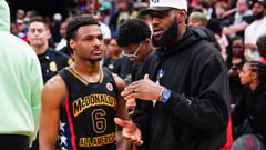 Lakers ponder when LeBron James will share court with son Bronny