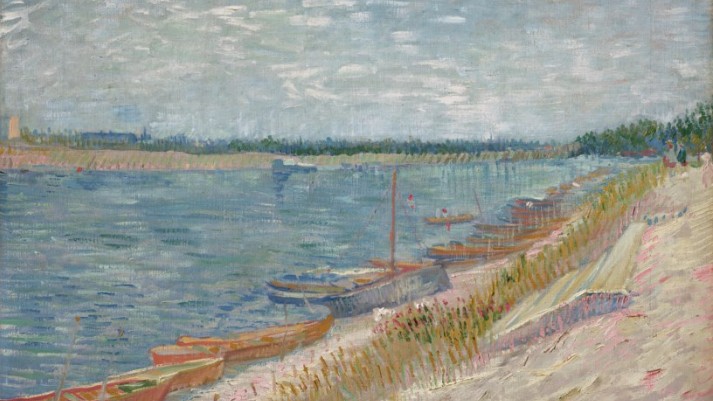 VINCENT VAN GOGH (1853-1890)
Les canots amarrés
oil on canvas
52 x 65 cm. (20 1⁄2 x 25 5⁄8 in.)
Painted in Paris in the summer of 1887