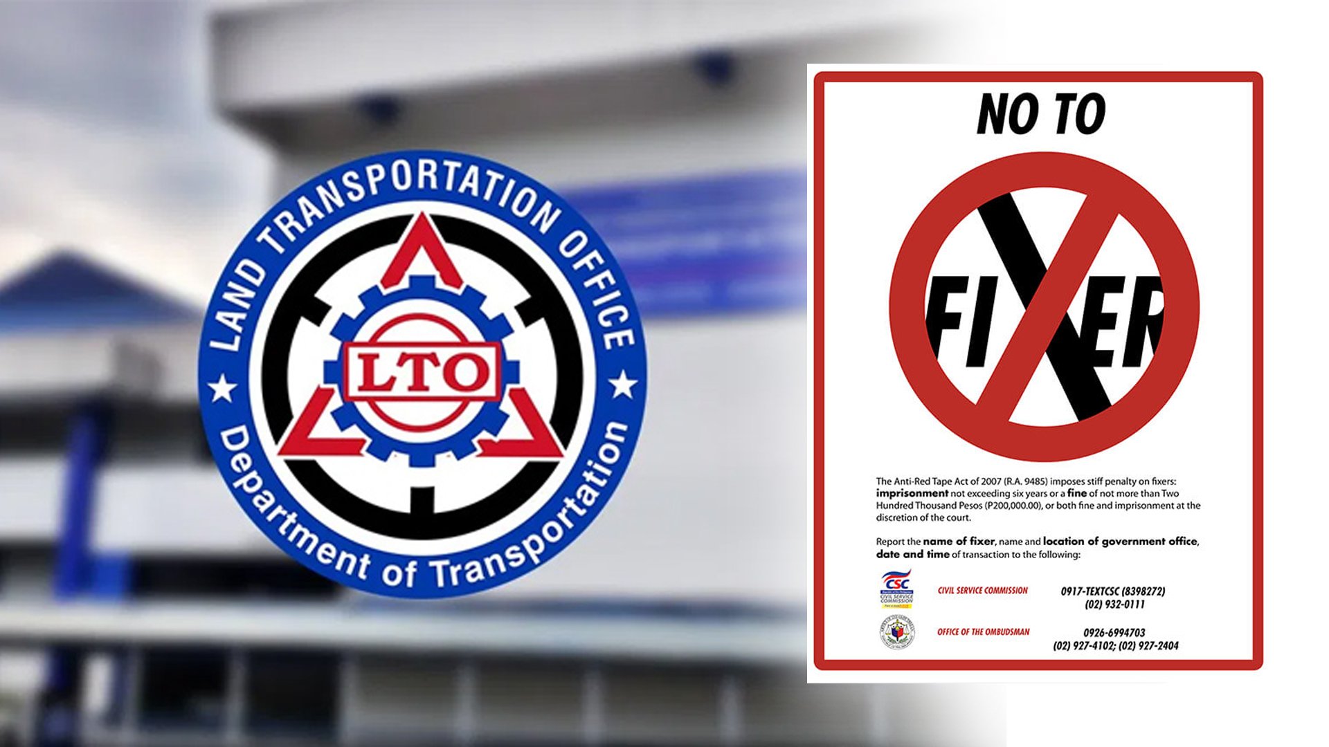 LTO warns public vs fixers anew