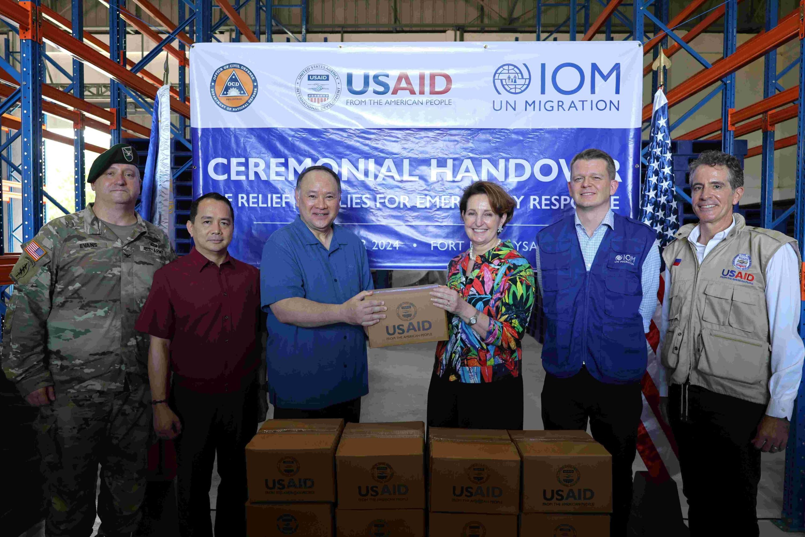 U.S. donates relief supplies to Ecija EDCA