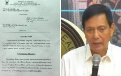 Suspended Cebu mayor faces nepotism raps