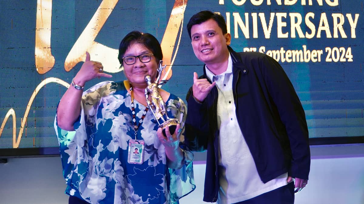 Department of Justice officials led by Undersecretary Frederick Vida honor the loyalty awardees during the culmination of the 127th Founding Anniversary of the agency at the DoJ Main Office in Manila on Thursday. The celebration also highlights the unveiling of the portrait of Severino delas Alas — the first Justice Secretary of the Philippines in 1897.