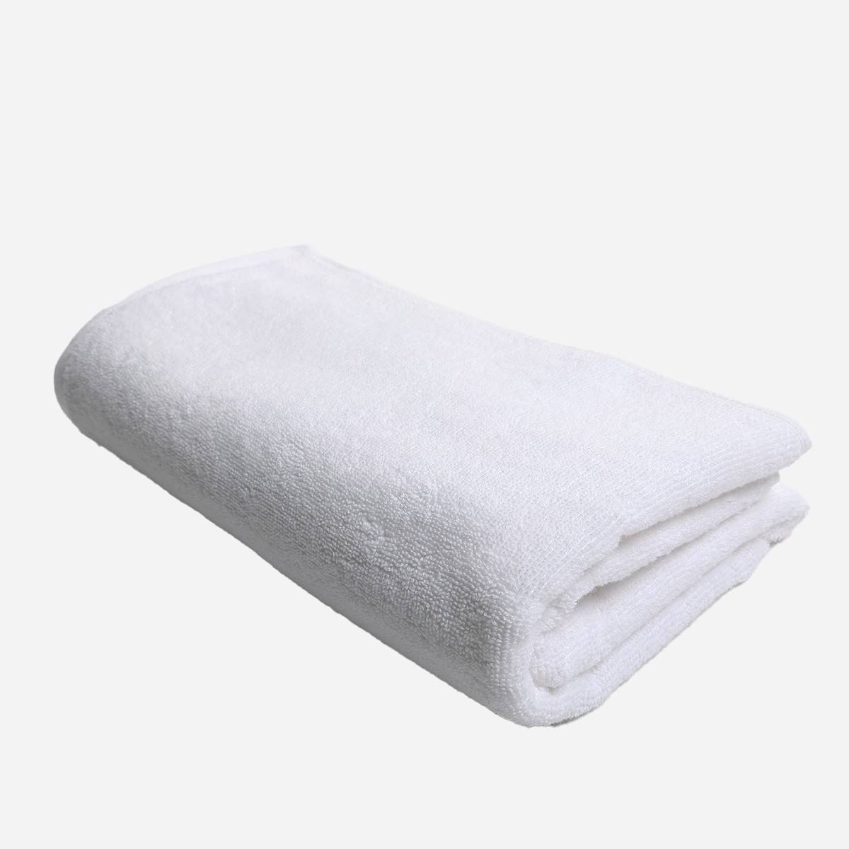 Canadian bamboo cotton opal white bath towel.