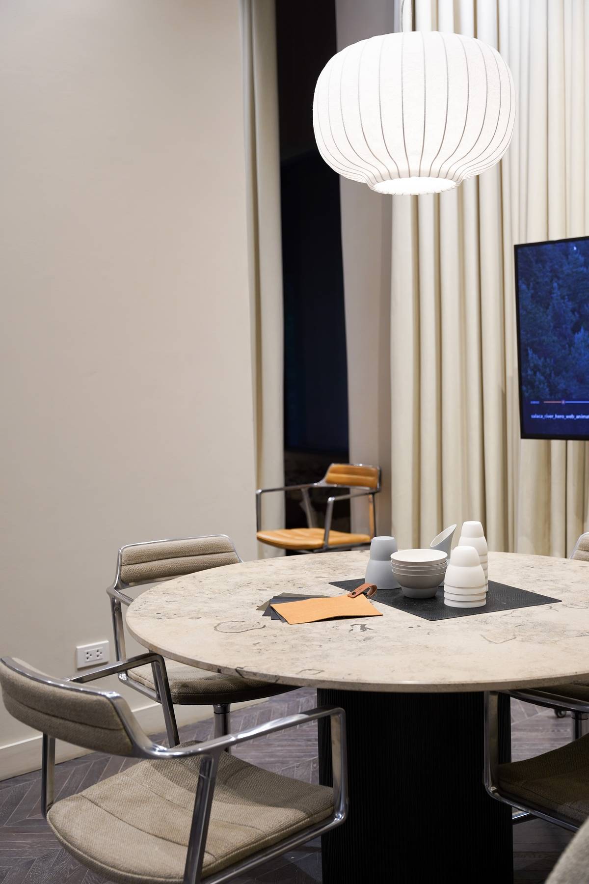 VIPP swivel chairs.