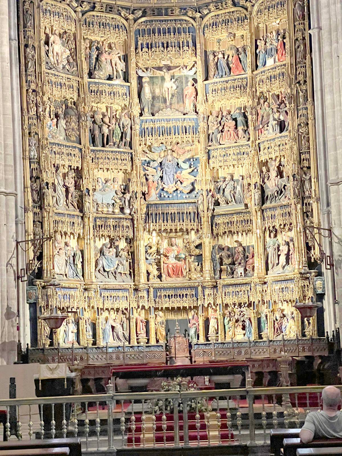The gilded main altar