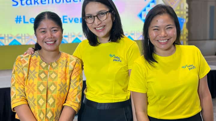 (FROM left) Department of Tourism Region VI director Crisanta Marlene ‘Krisma’ Rodriguez with Cebu Pacific Air’s chief marketing and customer experience Officer Candice Iyog, and director for marketing Michelle Eve de Guzman.