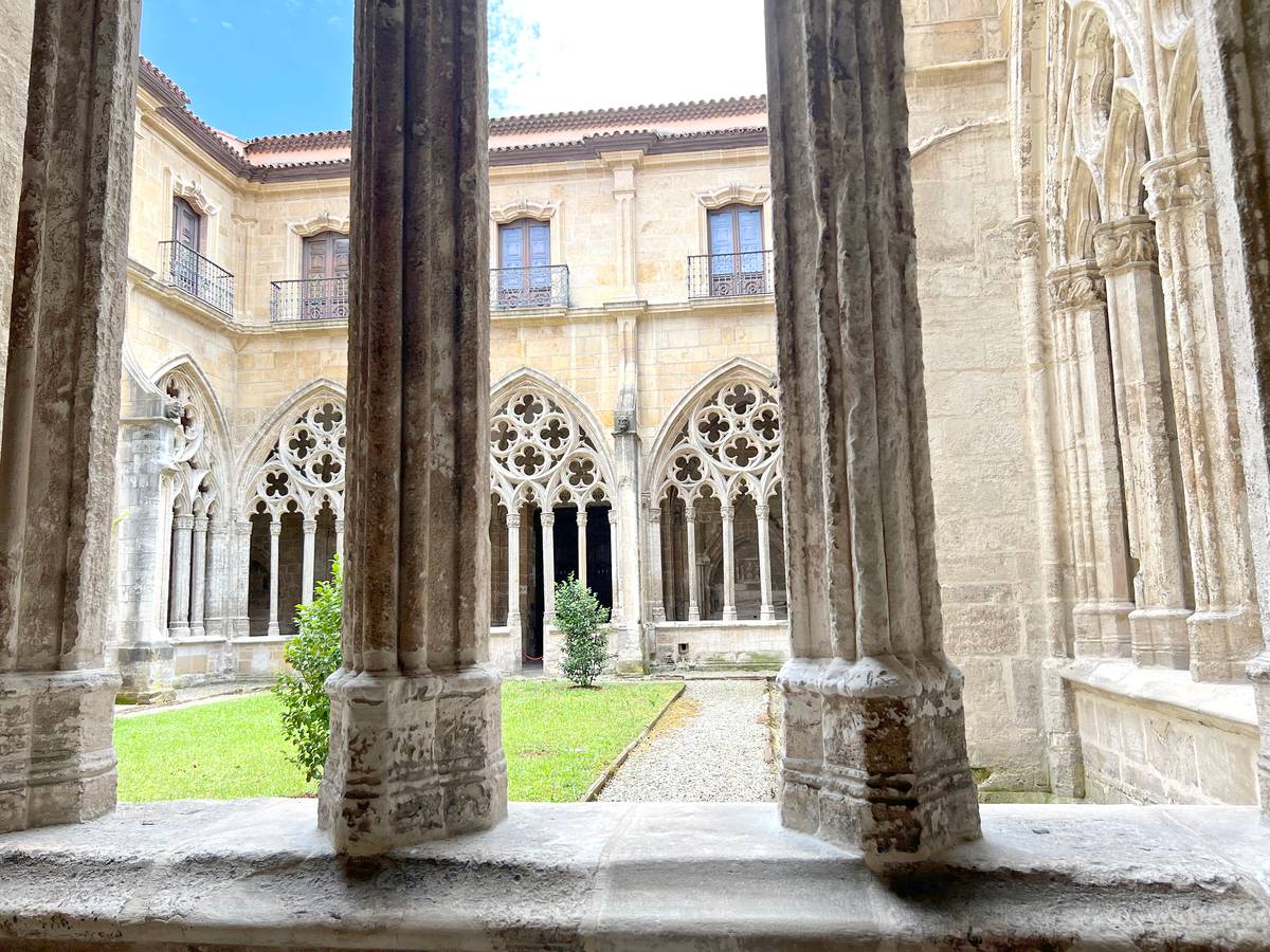 The serene courtyard.