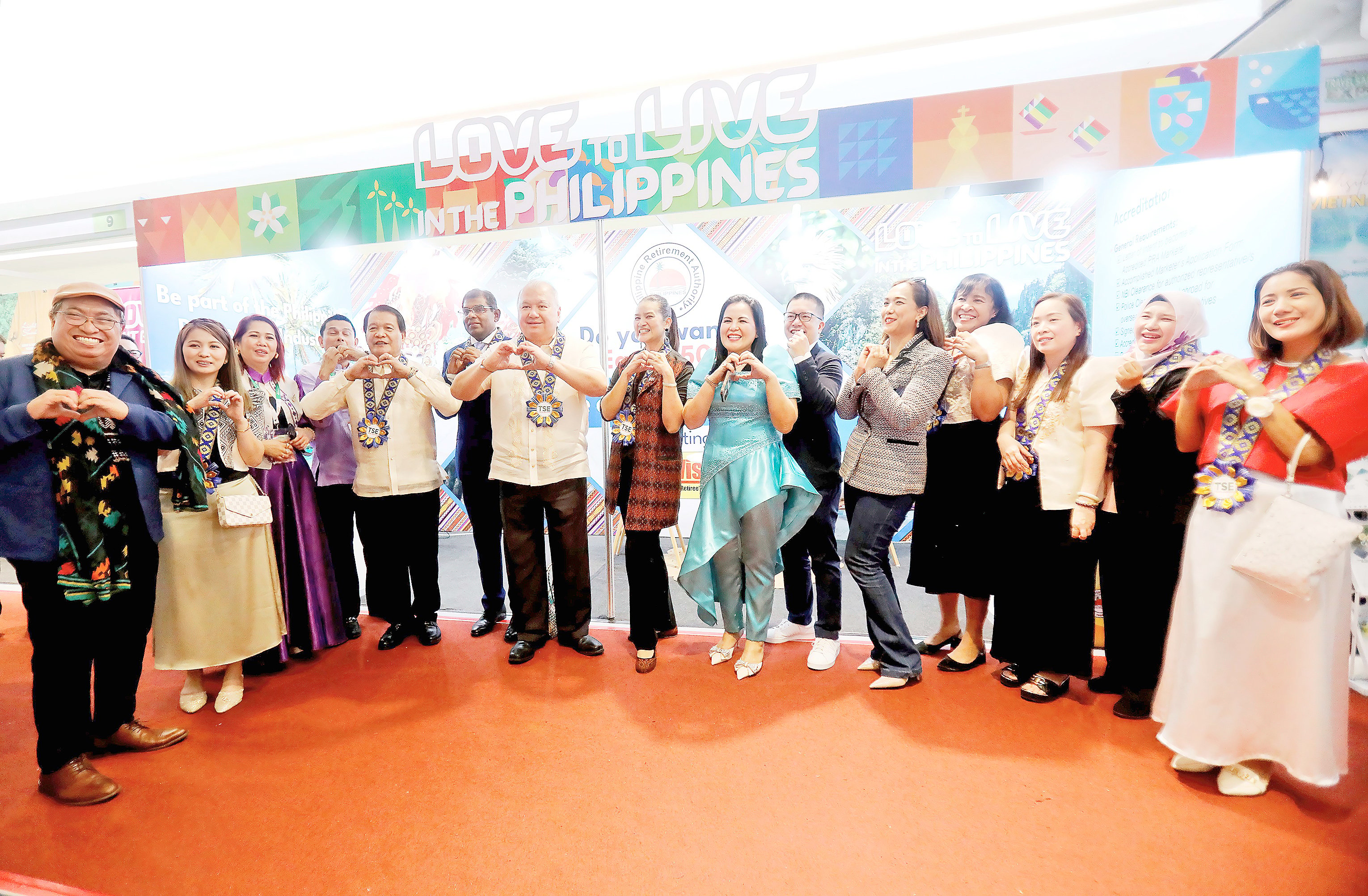 GTBA president Michelle Taylan (second from right) led the opening of Travel Sale Expo 2024 on 27 September at SM MegaMall in Mandaluyong City, with ambassadors, sponsors, DoT officials, LGUs, NTOs and other officials.