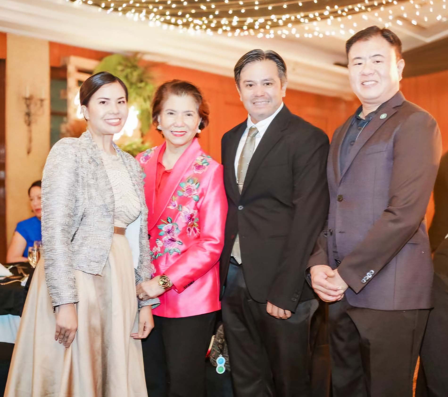 Meme Dakay, VP for Shemberg Operations; RoseMarie Dakay; Andre Borromeo, and Pierre Dakay, president and CEO of Shemberg.