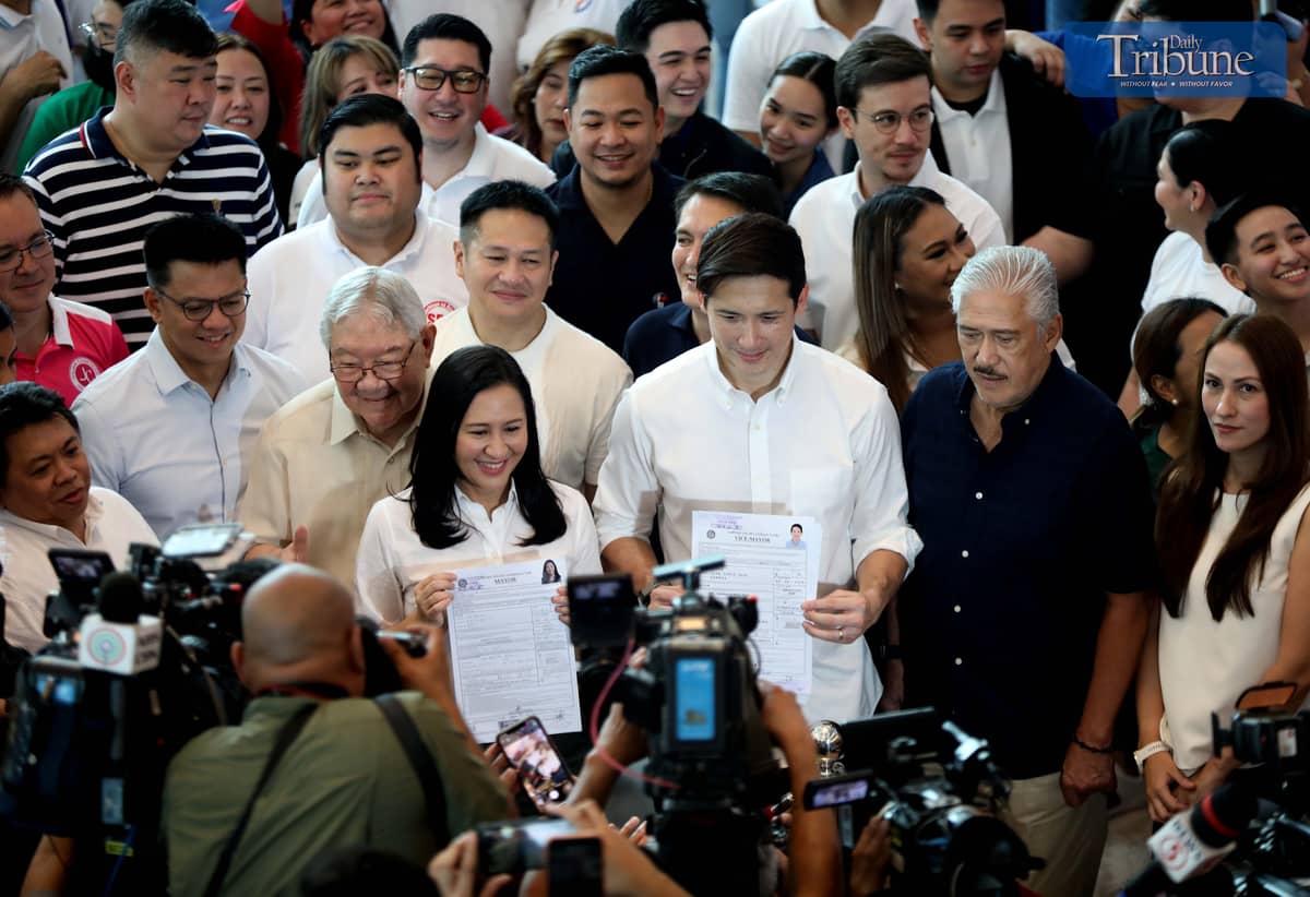 (October 01 2024)………..On Tuesday, October 1, 2024, incumbent Quezon City Mayor Joy Belmonte and Vice Mayor Gian Sotto filed their Certificate of Candidacy (CoC) at the Amoranto Sports Complex in Quezon City, as they run for mayor and vice mayor of Quezon City.……….Photo/Analy Labor