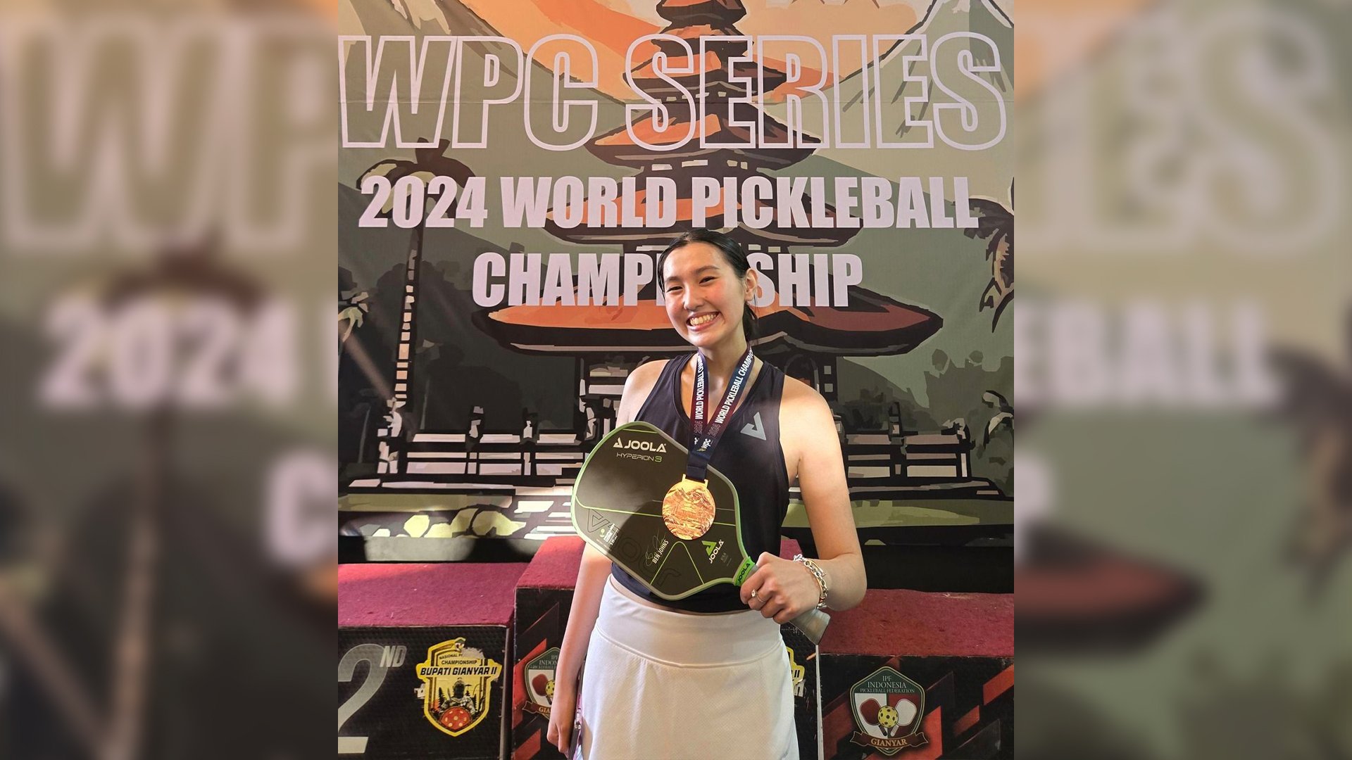 Pickleball player Mia Esteban reveals sister-fencer Maxine is behind her all the way.