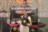 Pickleball player Mia Esteban reveals sister-fencer Maxine is behind her all the way.