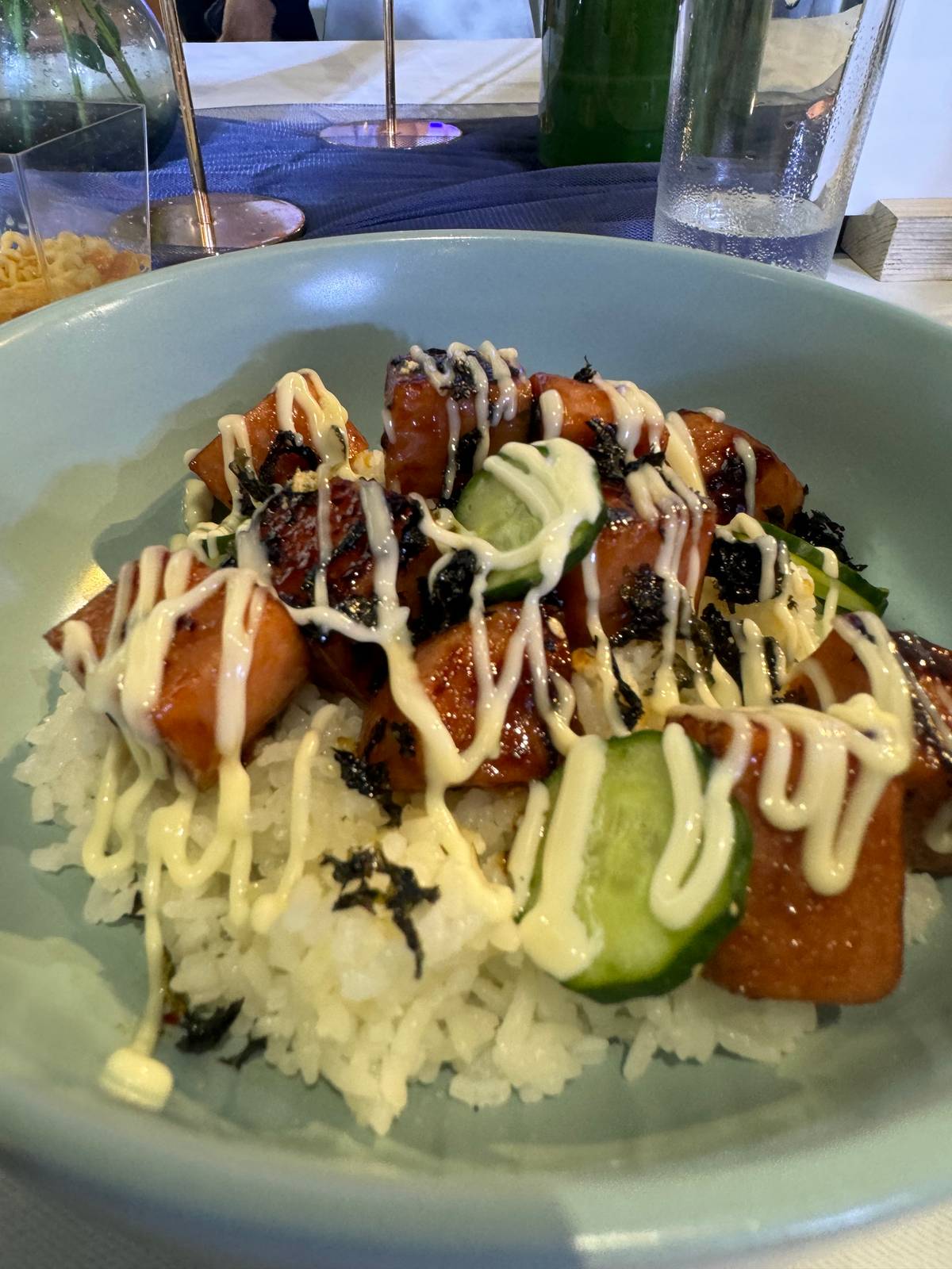 Teriyaki Mayo Spam Rice Bowl.