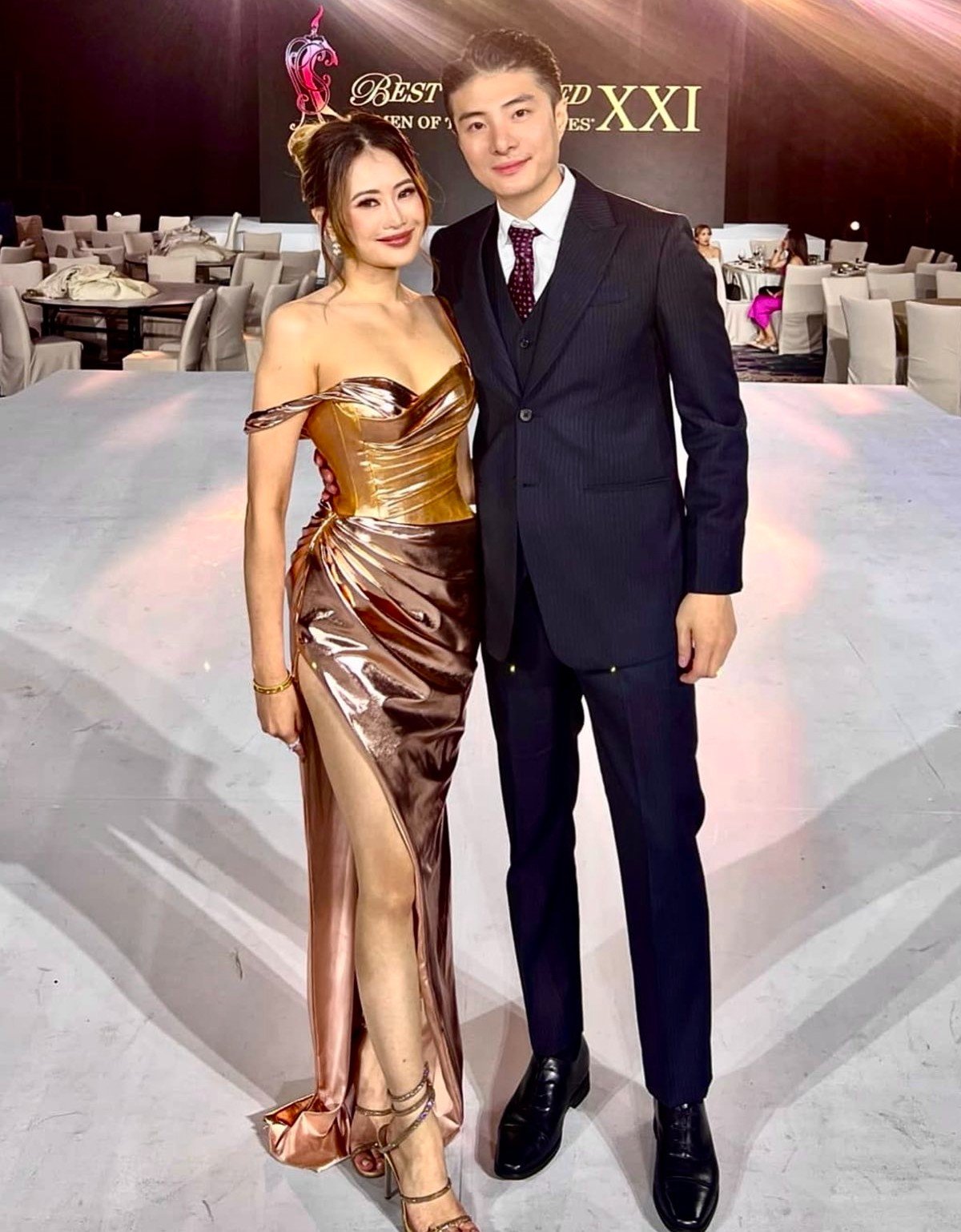 Designer Julianne Syjuco and Reynier Orense.