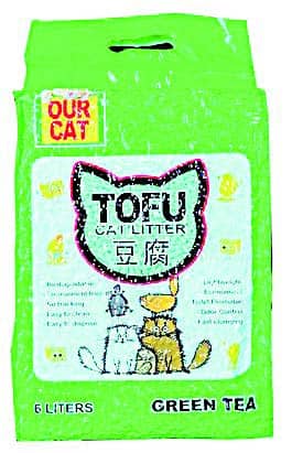 TOFU cat litter.